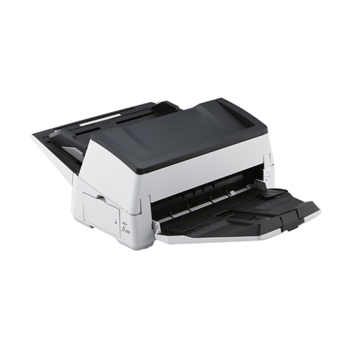 El escaner Fujitsu FI-7600 escanea hasta 100 ppm en color o en blanco y negro, horizontal y alimentador automático con una capacidad de hasta 300 hojas
